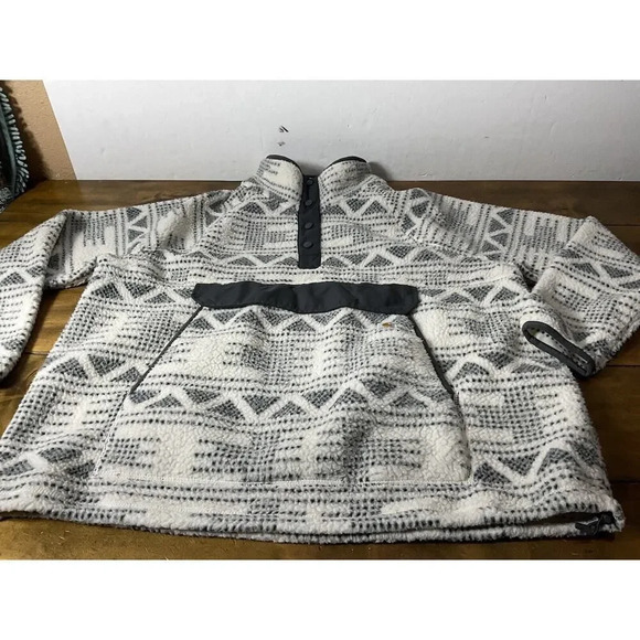 Carhartt Women's Relaxed Fit Fleece Pullover Snap Sherpa Aztec Size 2X(20W-22W) - Picture 4 of 11